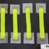 Vehicle Transporter Recovery Straps Hi Viz Yellow Small Pad x 4 - Damar Webbing Solutions Ltd