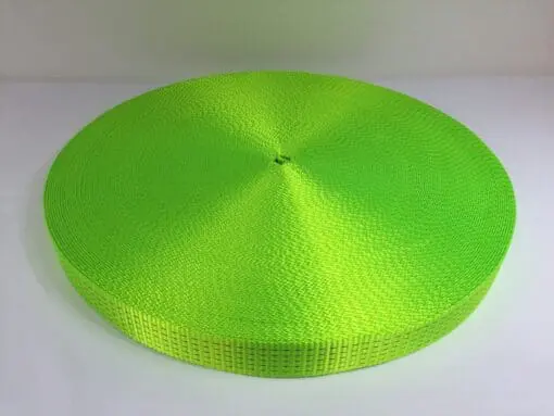 Webbing 50mm 5ton Hi Vis Green - Damar Webbing Solutions Ltd