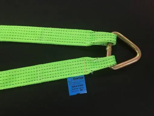 Large hook winch brother recovery strap - Damar Webbing Solutions Ltd