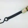 Ratchet strap 800kgs 3mtr with plastic coated S hooks - Damar Webbing Solutions Ltd