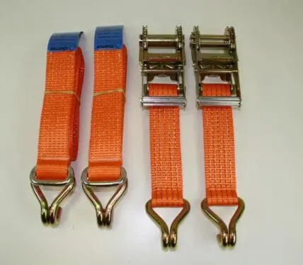 2 X UNIVERSAL RECOVERY RATCHET STRAPS TRAILER 5TON - Damar Webbing Solutions Ltd