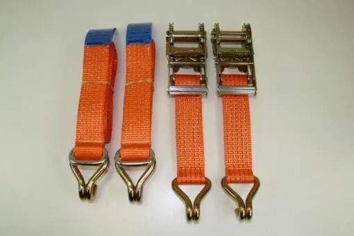 2 X UNIVERSAL RECOVERY RATCHET STRAPS TRAILER 5TON - Damar Webbing Solutions Ltd