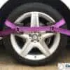 2 x 4mtr recovery alloy wheel ratchet transporter trailer straps strop Purple - Damar Webbing Solutions Ltd