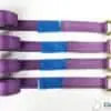 2 x 4mtr recovery alloy wheel ratchet transporter trailer straps strop Purple - Damar Webbing Solutions Ltd