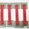 2 x 4mtr recovery alloy wheel ratchet transporter trailer straps strop red - Damar Webbing Solutions Ltd