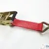 2 x 4mtr recovery alloy wheel ratchet transporter trailer straps strop red - Damar Webbing Solutions Ltd