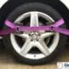 Vehicle Transporter Recovery Straps Violet small Pad x 4 - Damar Webbing Solutions Ltd