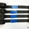 Vehicle Transporter Recovery Straps Black Big Pads x 4 - Damar Webbing Solutions Ltd