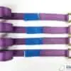 Vehicle Transporter Recovery Straps Violet small Pad x 4 - Damar Webbing Solutions Ltd