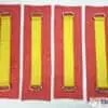 Vehicle Transporter Recovery Straps Yellow Big Pads x 4 - Damar Webbing Solutions Ltd