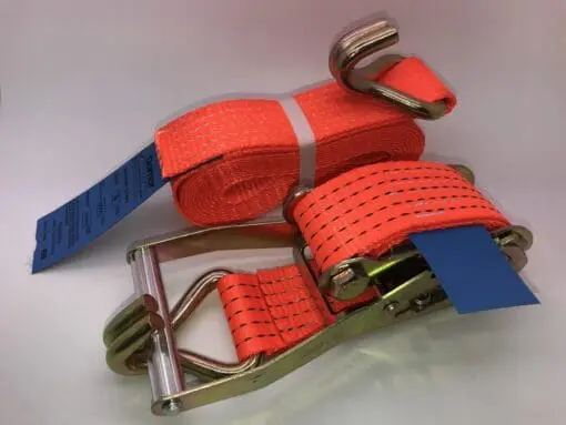 Ratchet Straps 5ton (5000kgs) x 50mm x 6mtr - Damar Webbing Solutions Ltd