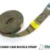 Camo Cam buckle tie down straps endless (Choose length)