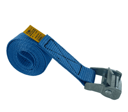 Cam Buckle Tie Down Straps 35mm Wide Blue