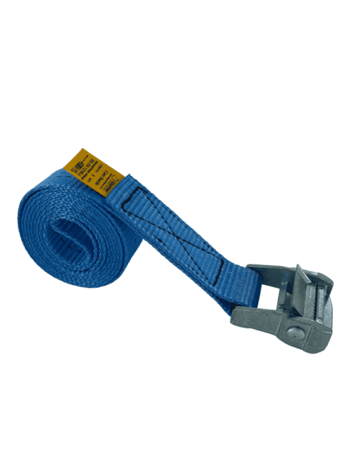 Cam Buckle Tie Down Straps 35mm Wide Blue