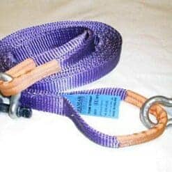 Tow strap 4.5mtr 14ton with tested shackles - Damar Webbing Solutions Ltd