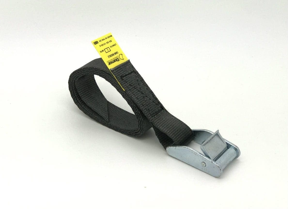 50mm White Ratchet Strap With Claw Hooks — Jackson Handling Ltd