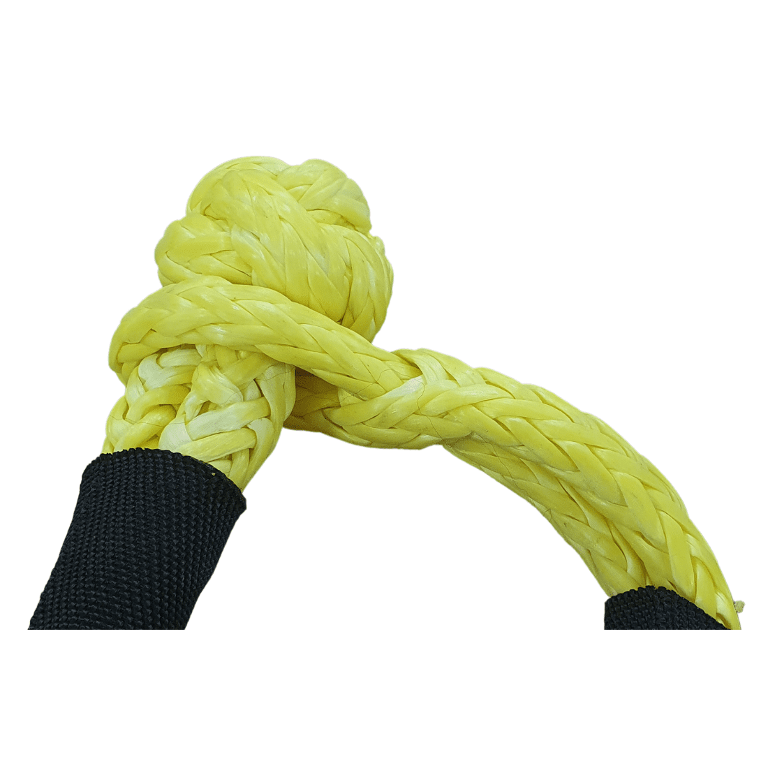 Soft shackle 8mm x 460mm YELLOW UHMWPE with 9384kgs MBL - Damar Webbing Solutions Ltd
