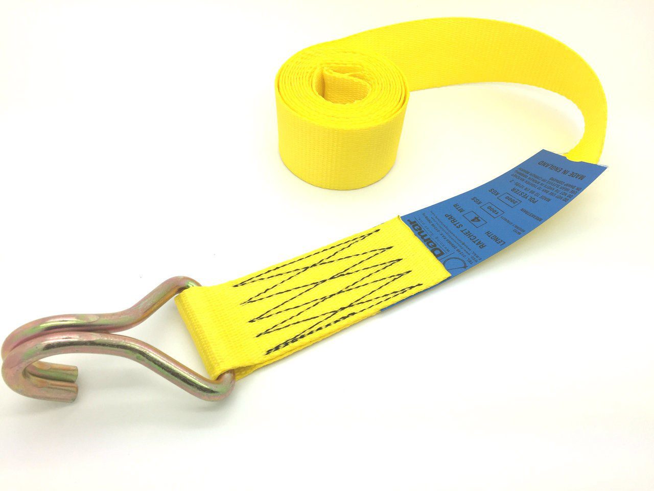 Ratchet strap 2000kgs 6mtr Claw Hooks - Damar Webbing Solutions Ltd