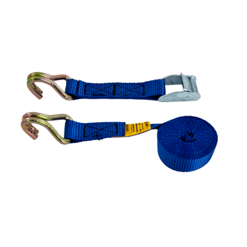 Cam buckle tie down straps with claw hooks (Choose colour) - Damar ...